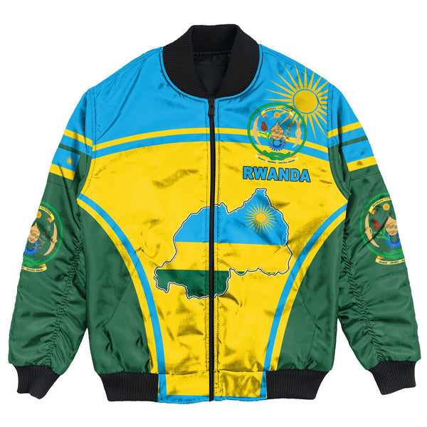 Rwanda Active Flag Bomber Jacket