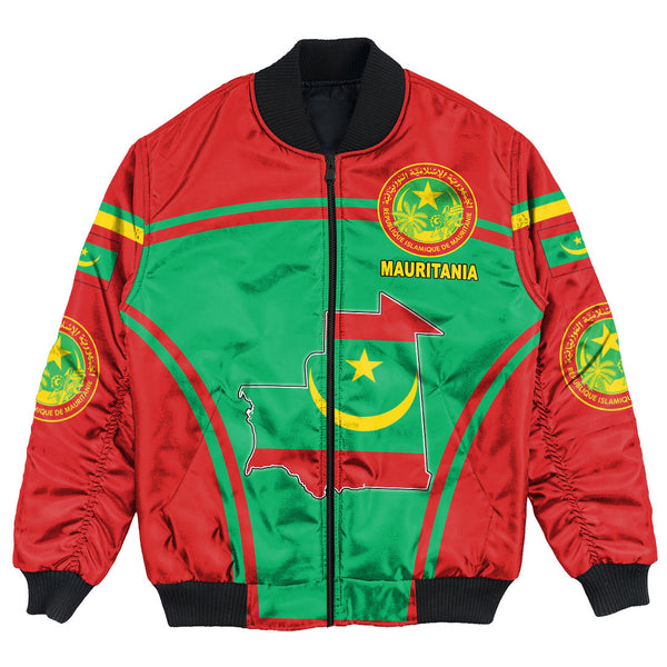 Mauritania Active Flag Bomber Jacket