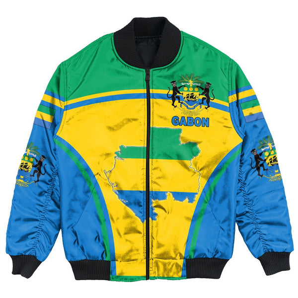 Gabon Active Flag Bomber Jacket