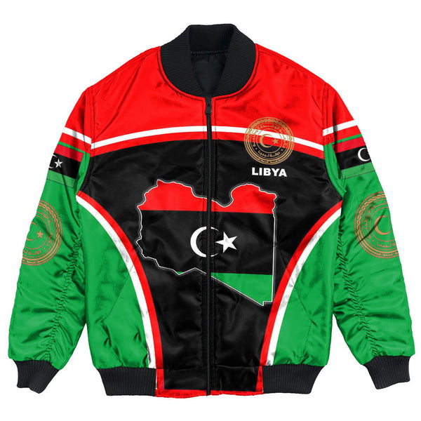 Libya Active Flag Bomber Jacket