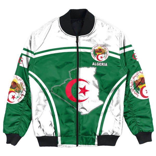 Algeria Active Flag Bomber Jacket