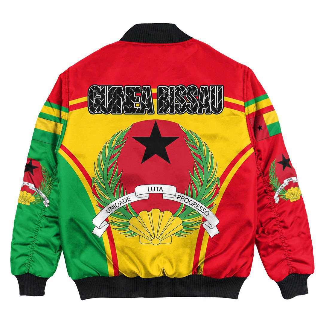 Guinea Bissau Active Flag Bomber Jacket