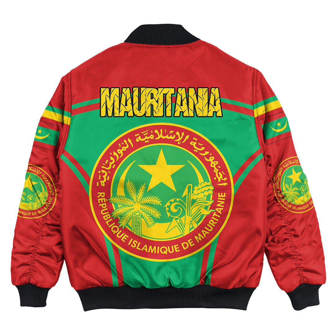 Mauritania Active Flag Bomber Jacket