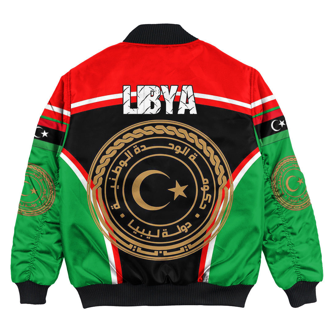 Libya Active Flag Bomber Jacket