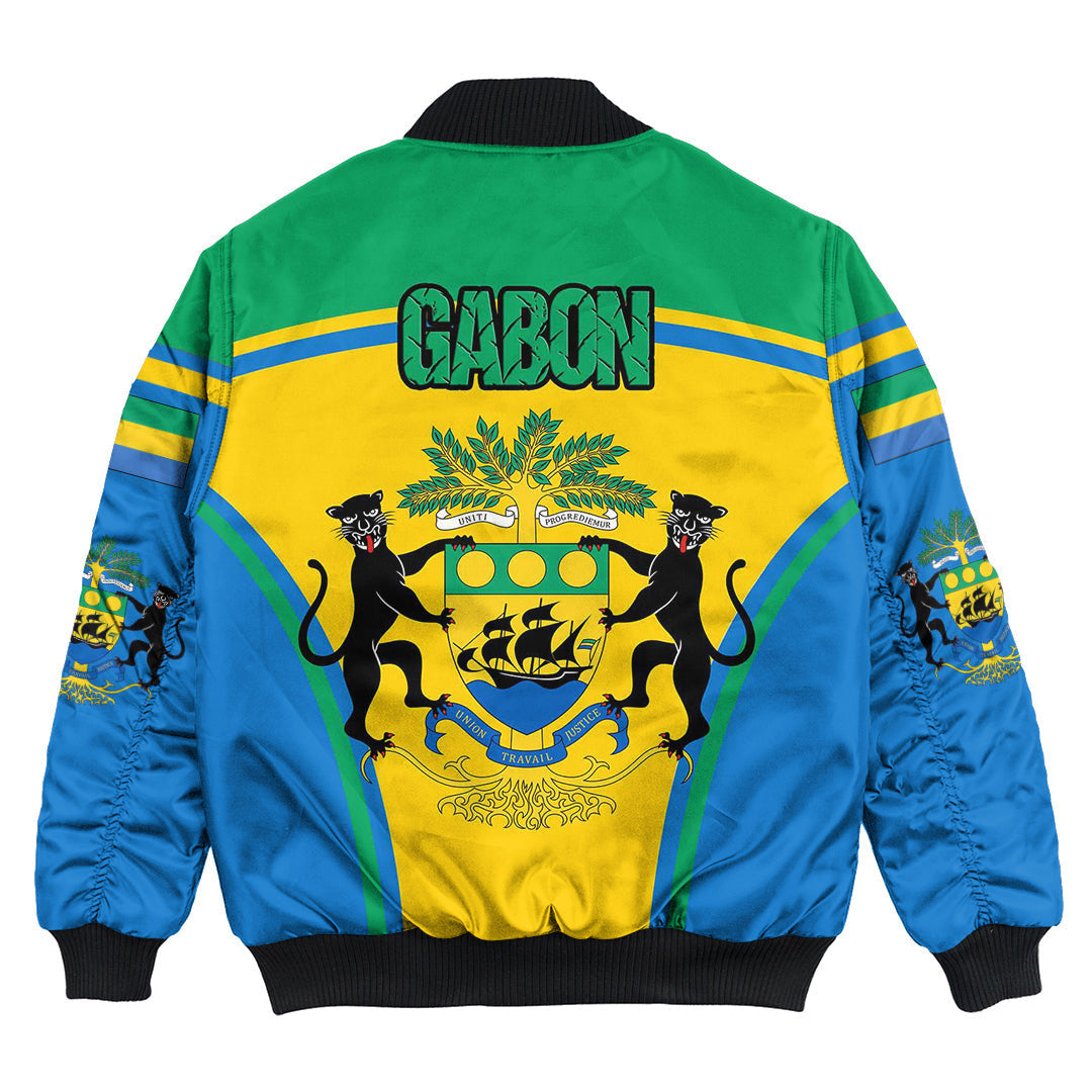 Gabon Active Flag Bomber Jacket