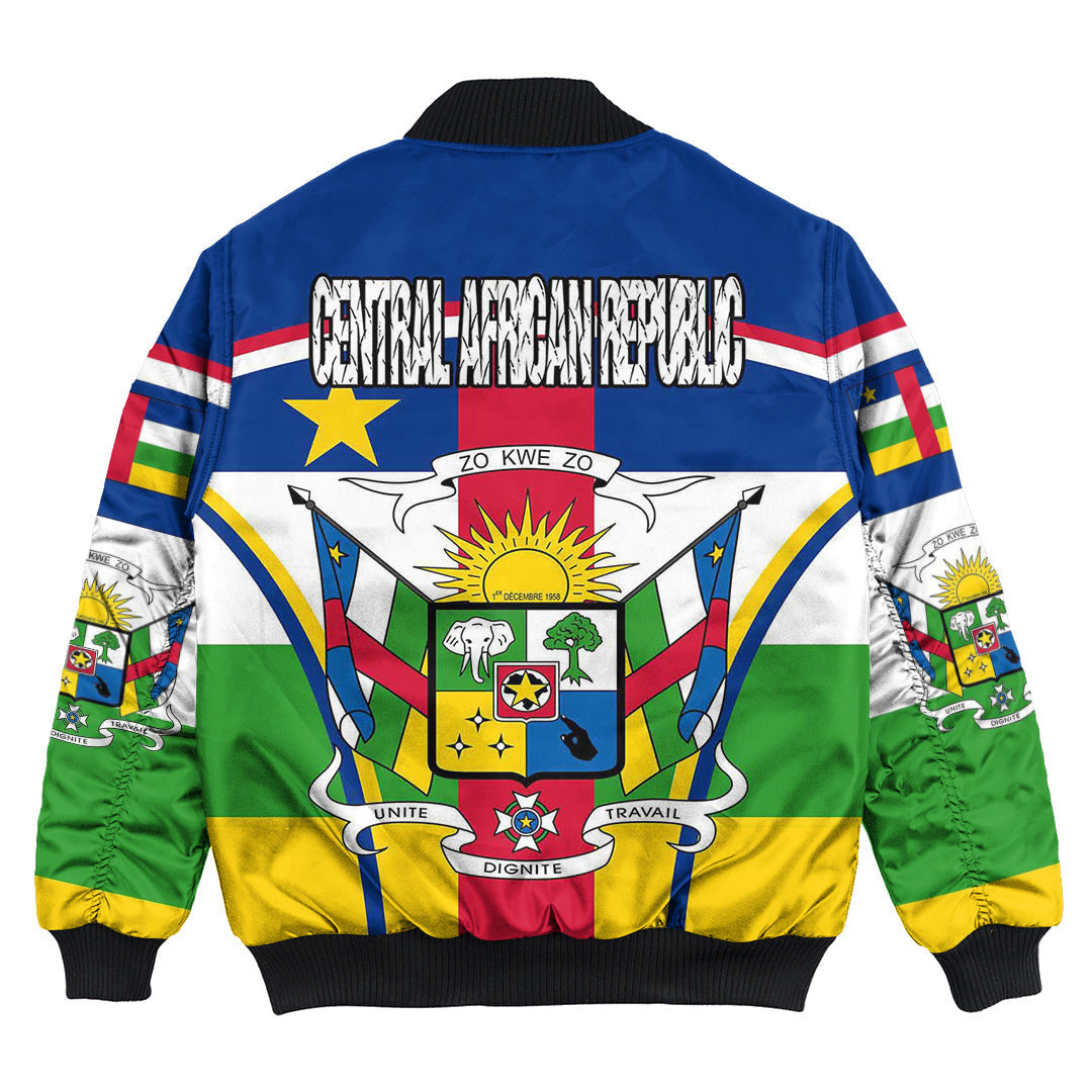 Central African Republic Active Flag Bomber Jacket