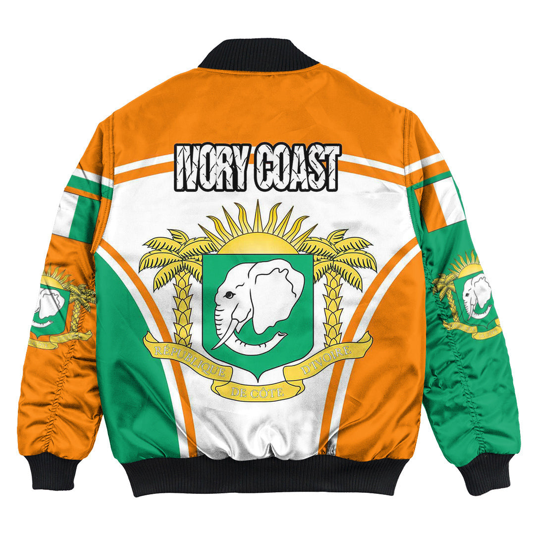 Ivory Coast Active Flag Bomber Jacket