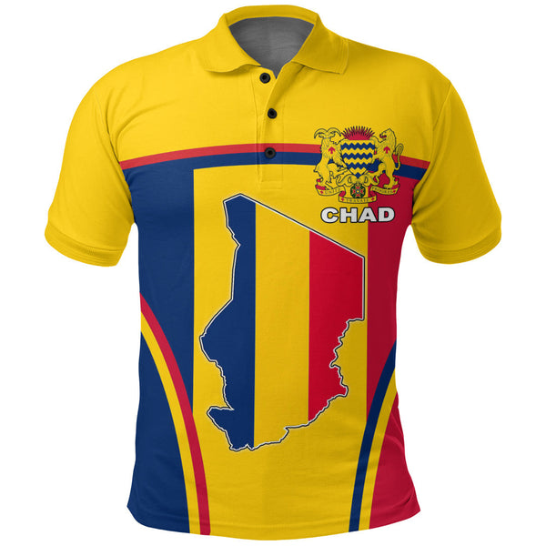 Chad Active Flag Polo Shirt