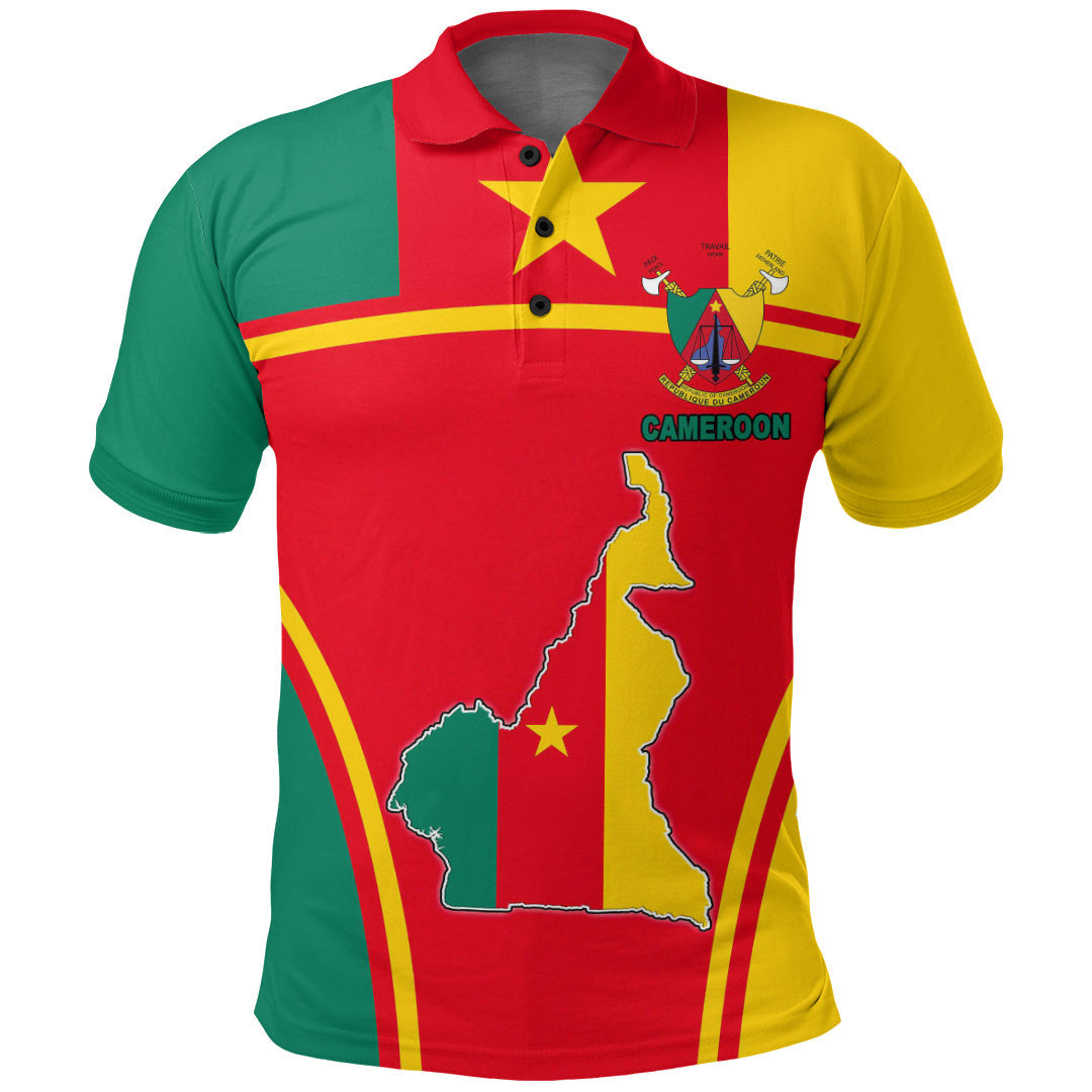 Cameroon Active Flag Polo Shirt