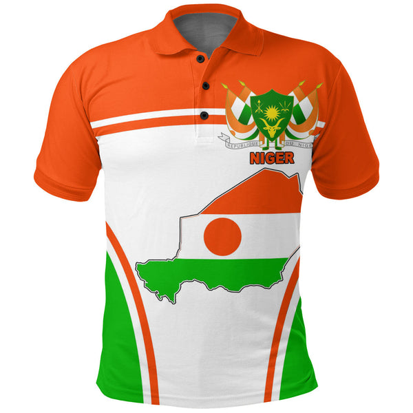 Niger Active Flag Polo Shirt