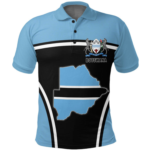 Botswana Active Flag Polo Shirt