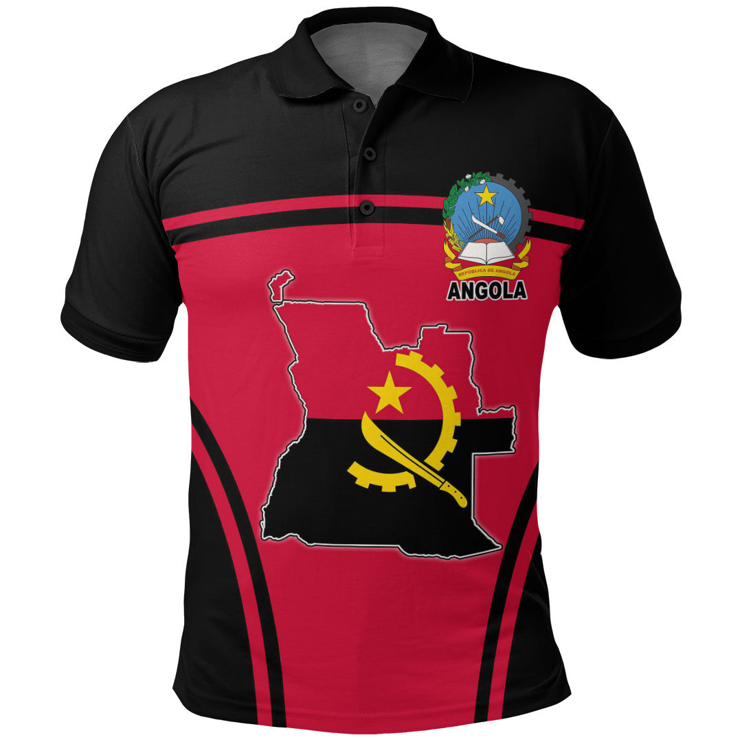 Angola Active Flag Polo Shirt