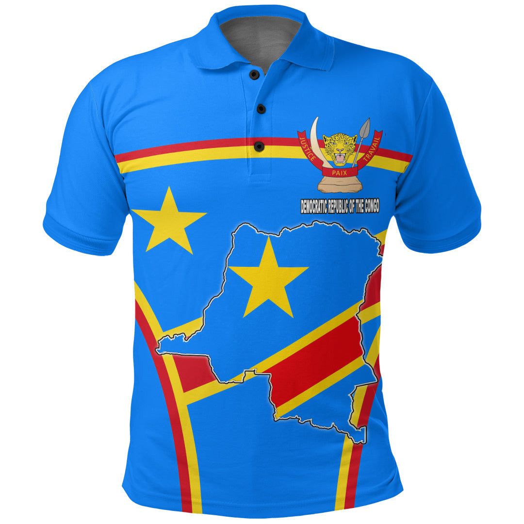 Democratic Republic of the Congo Active Flag Polo Shirt