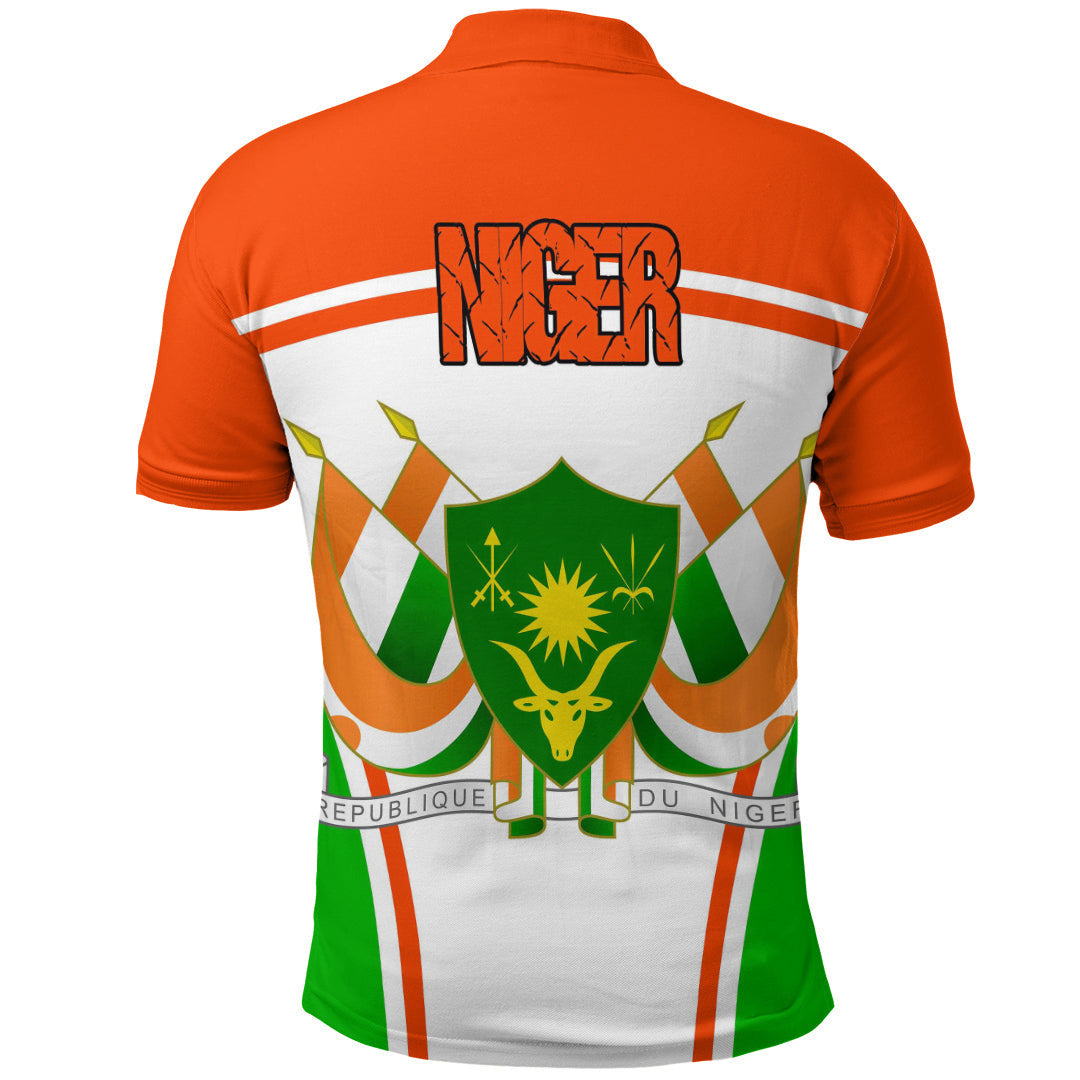 Niger Active Flag Polo Shirt