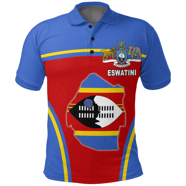 Eswatini Active Flag Polo Shirt