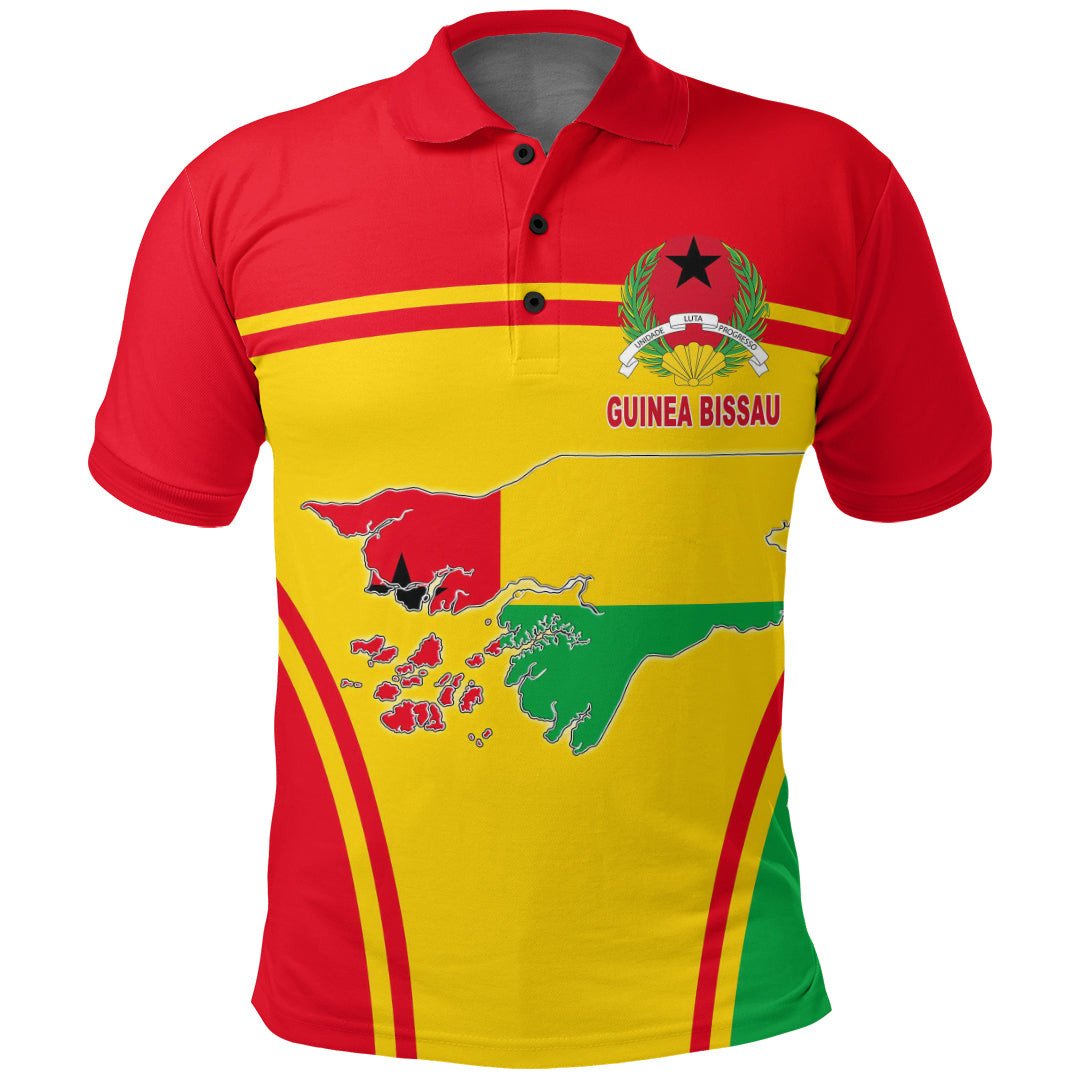 Guinea Bissau Active Flag Polo Shirt