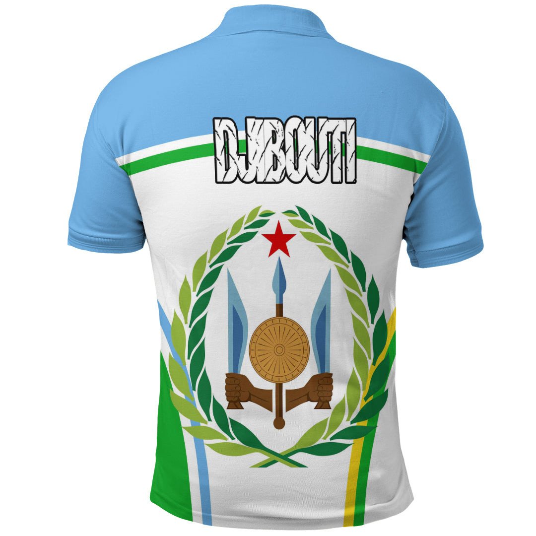 Djibouti Active Flag Polo Shirt