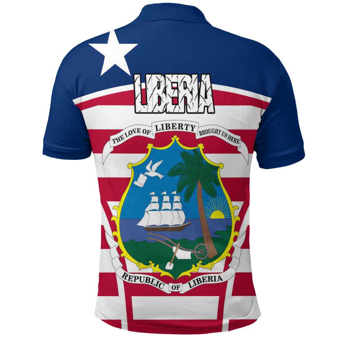 Liberia Active Flag Polo Shirt