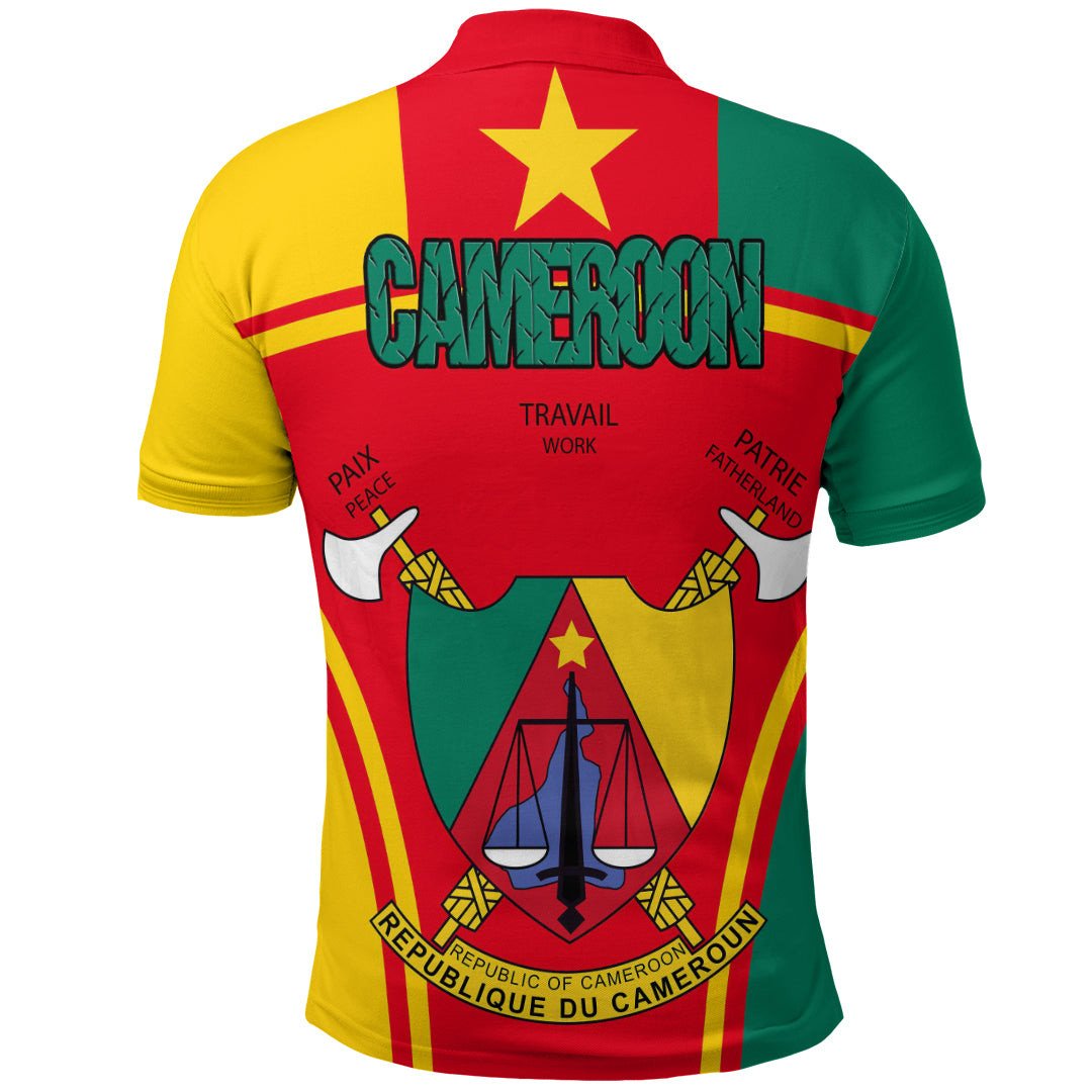 Cameroon Active Flag Polo Shirt