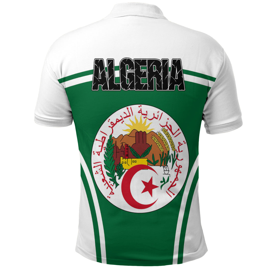 Algeria Active Flag Polo Shirt