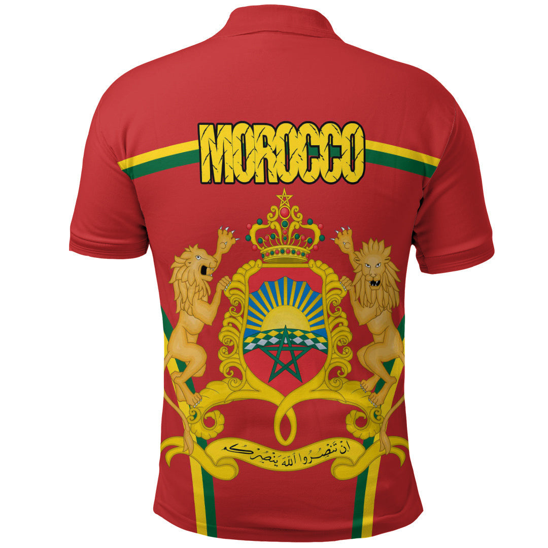 Morocco Active Flag Polo Shirt