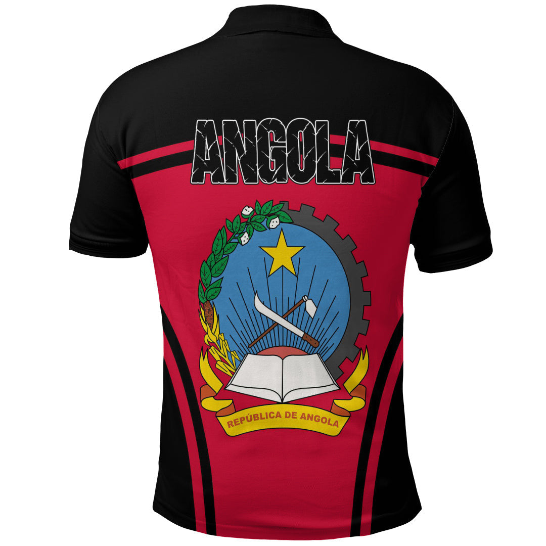 Angola Active Flag Polo Shirt