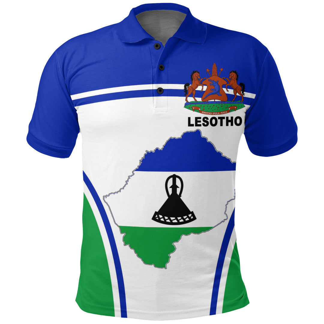 Lesotho Active Flag Polo Shirt