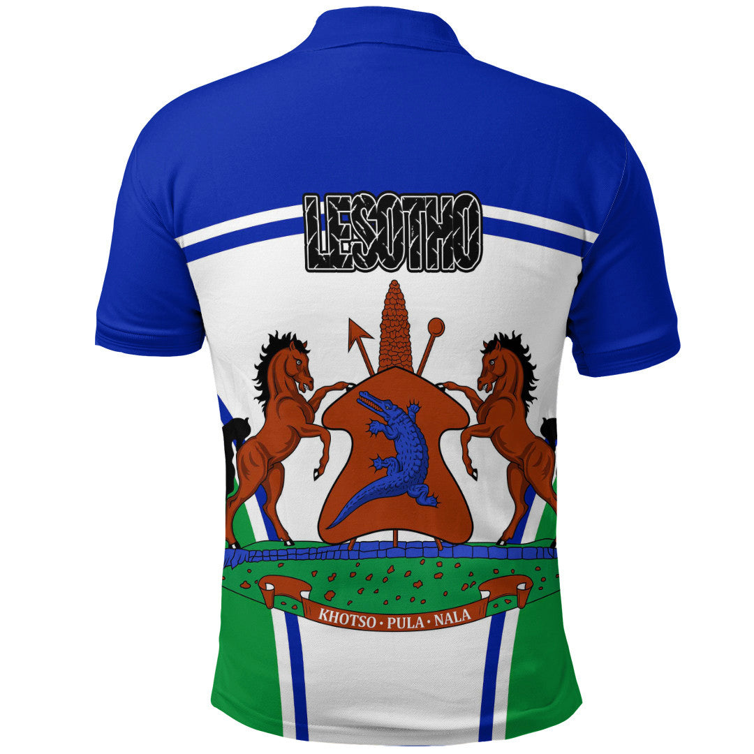 Lesotho Active Flag Polo Shirt