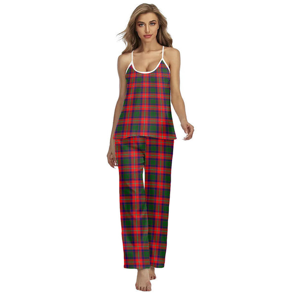 Roxburgh District Tartan Plaid Cami Pajamas Sets