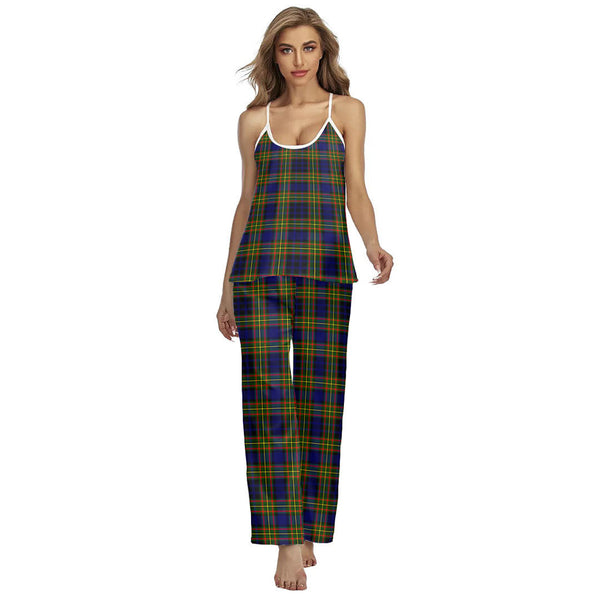 Clelland Modern Tartan Plaid Cami Pajamas Sets
