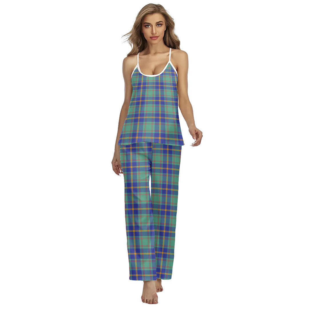 US Marine Tartan Plaid Cami Pajamas Sets