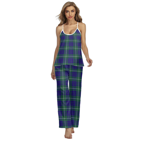 Hamilton Hunting Modern Tartan Plaid Cami Pajamas Sets