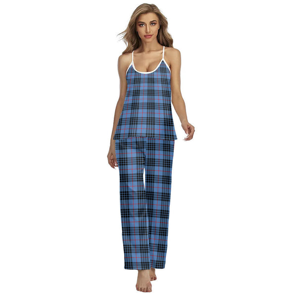 MacKay Blue Tartan Plaid Cami Pajamas Sets