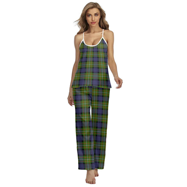 Fergusson Modern Tartan Plaid Cami Pajamas Sets