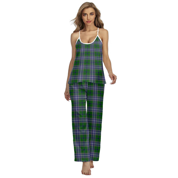 Wishart Hunting Modern Tartan Plaid Cami Pajamas Sets