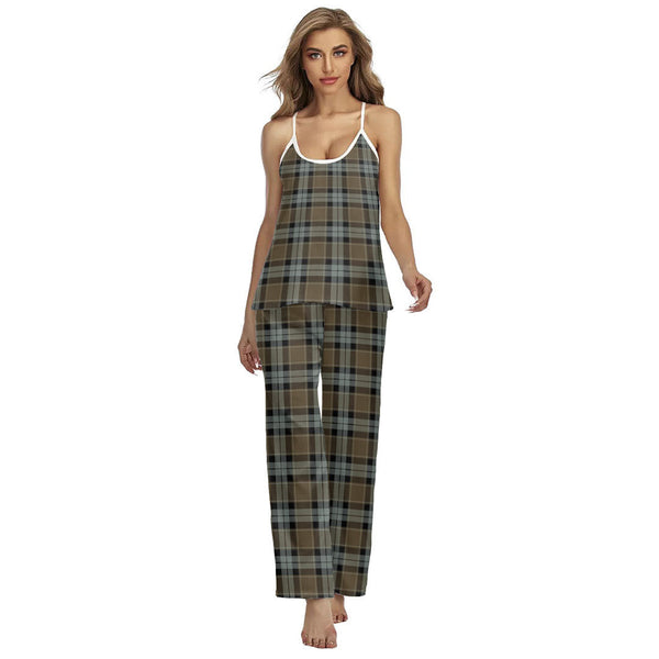 Graham of Menteith Weathered Tartan Plaid Cami Pajamas Sets