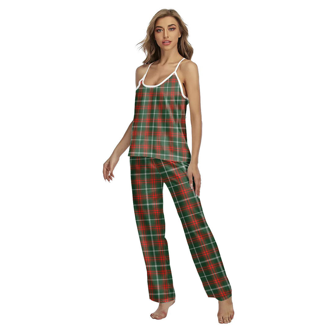 Princess Margaret Tartan Plaid Cami Pajamas Sets