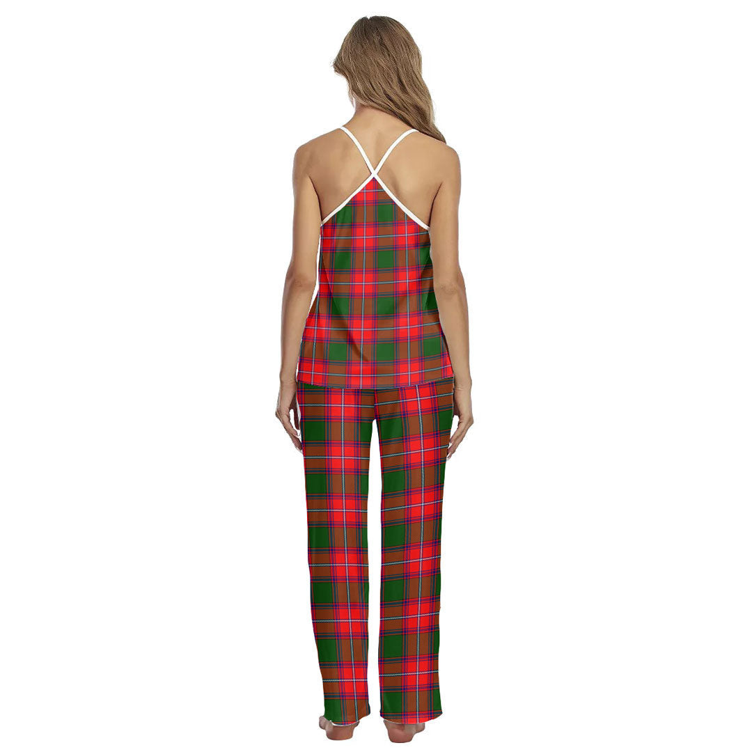 Rattray Modern Tartan Plaid Cami Pajamas Sets