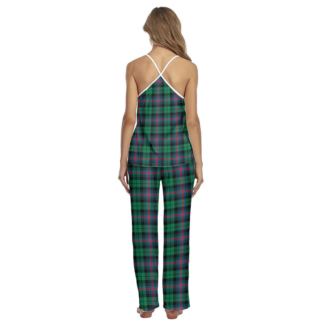 Urquhart Broad Red Ancient Tartan Plaid Cami Pajamas Sets