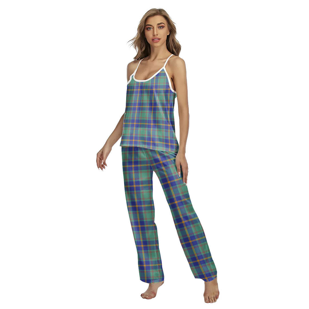 US Marine Tartan Plaid Cami Pajamas Sets