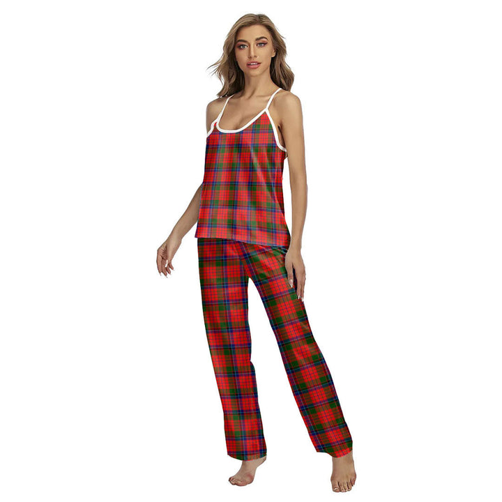 Nicolson Modern Tartan Plaid Cami Pajamas Sets