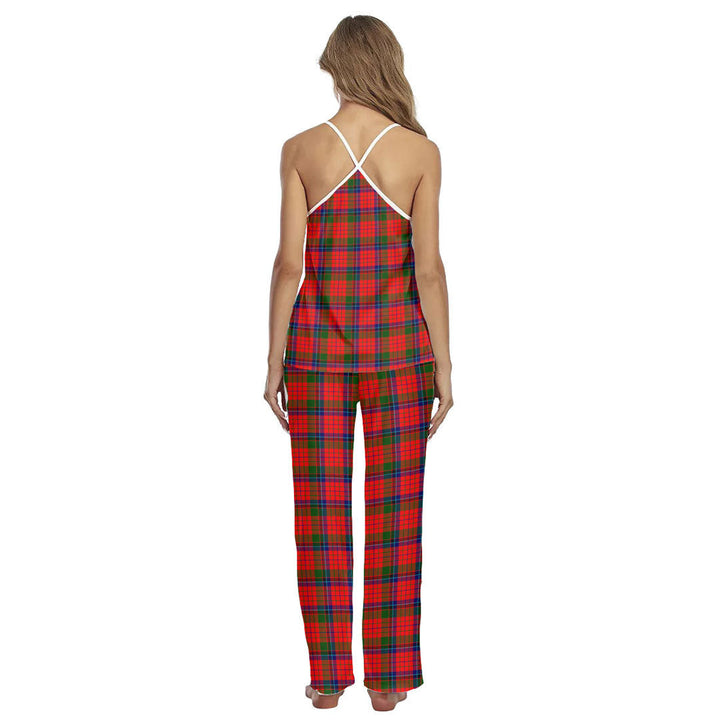 Nicolson Modern Tartan Plaid Cami Pajamas Sets