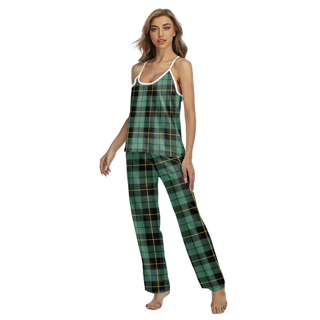 Wallace Hunting Ancient Tartan Plaid Cami Pajamas Sets