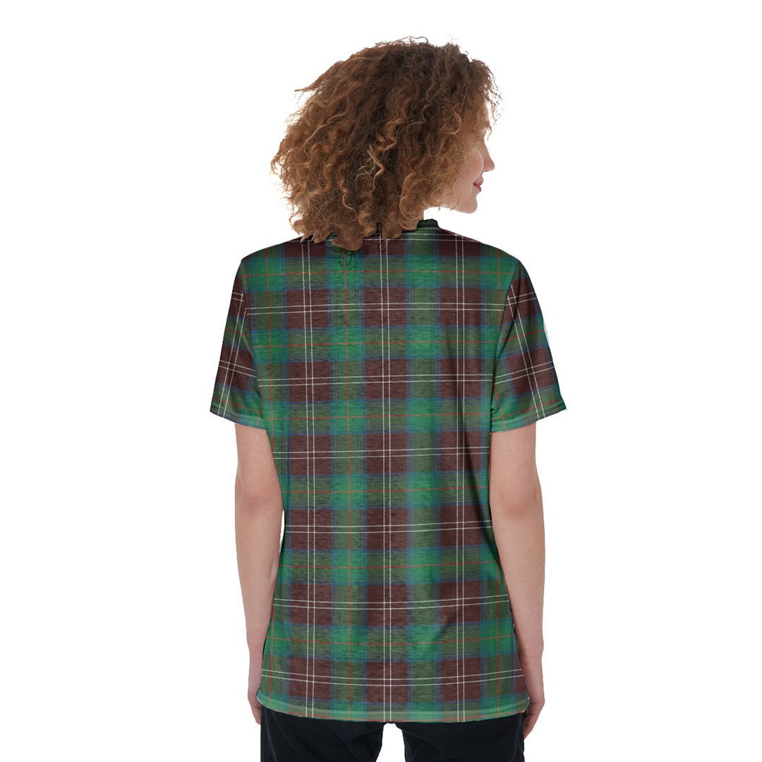 Chisholm Hunting Ancient Tartan Plaid V-Neck String Short Sleeve Shirt