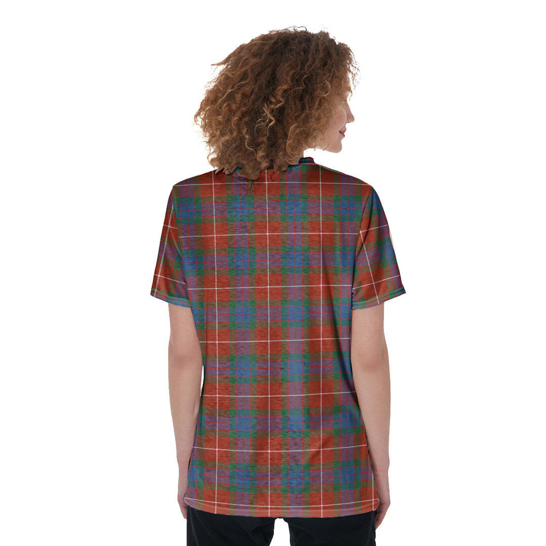 Fraser Ancient Tartan Plaid V-Neck String Short Sleeve Shirt
