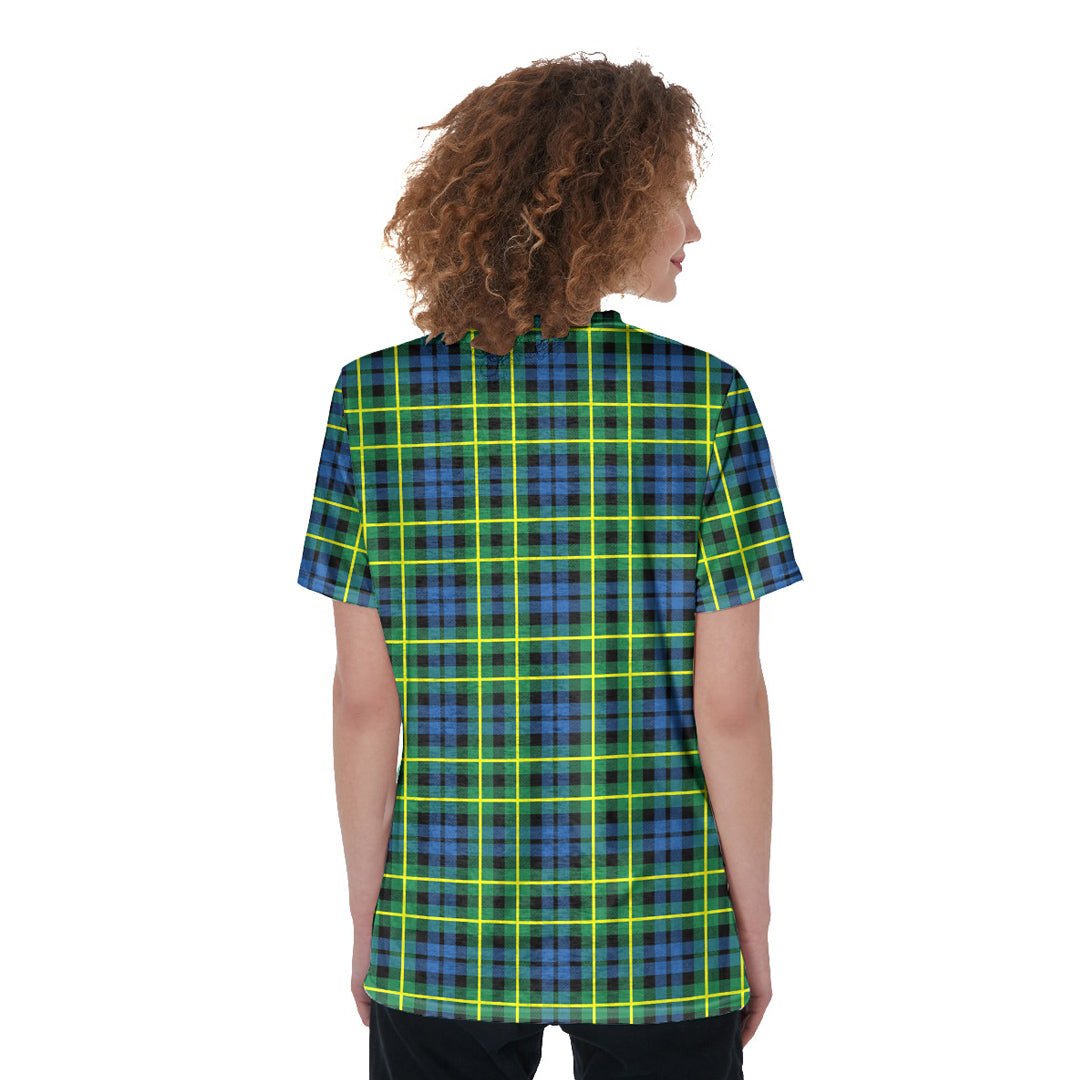 Campbell of Breadalbane Ancient Tartan Plaid V-Neck String Short Sleeve Shirt