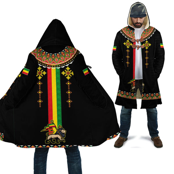 Ethiopia Lion Style Pattern Cloak