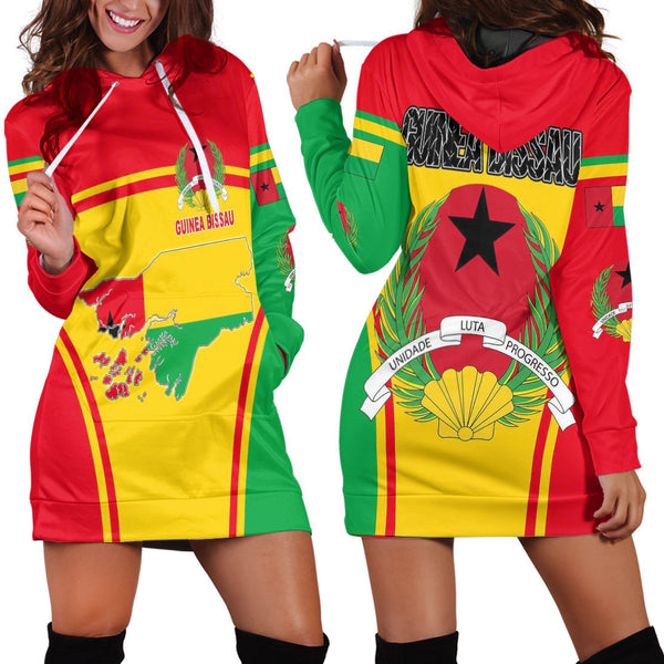 Guinea Bissau Active Flag Hoodie Dress