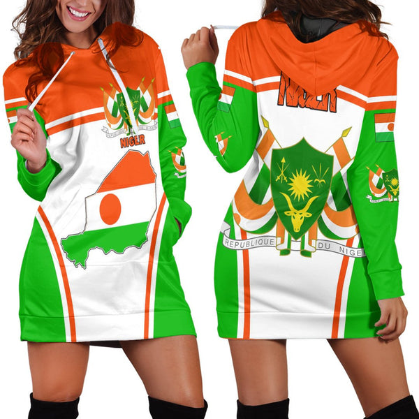 Niger Active Flag Hoodie Dress