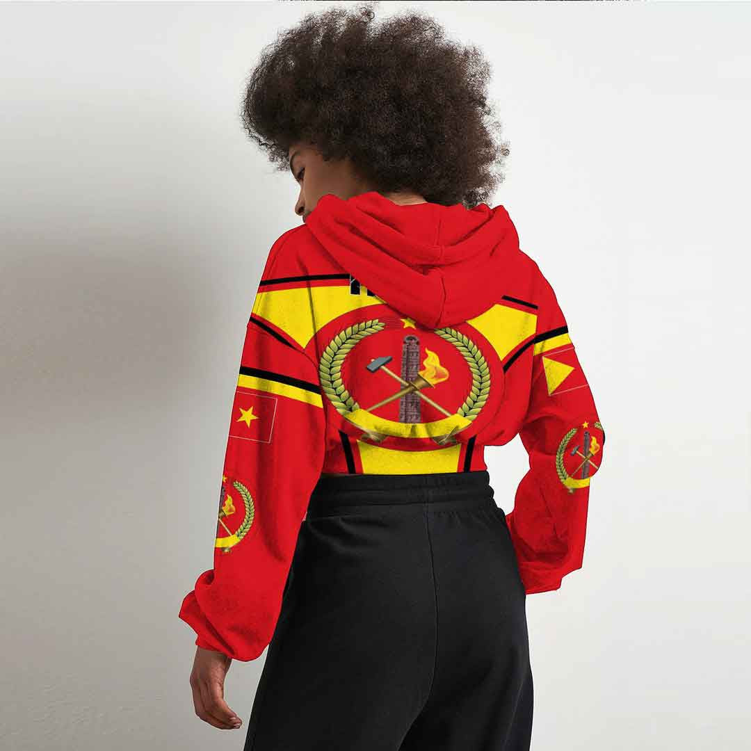 Tigray Active Flag Croptop Hoodie